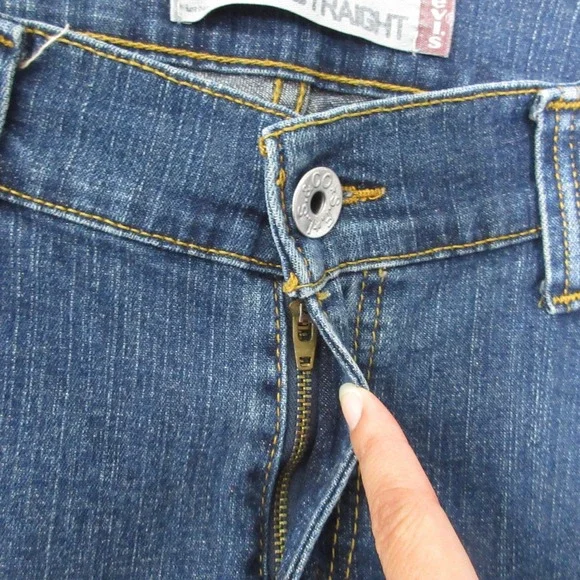 Levis Jeans 13 Slouch Straight Low Rise Y2K Distressed Grunge Edgy 90s Vintage - Picture 4 of 12